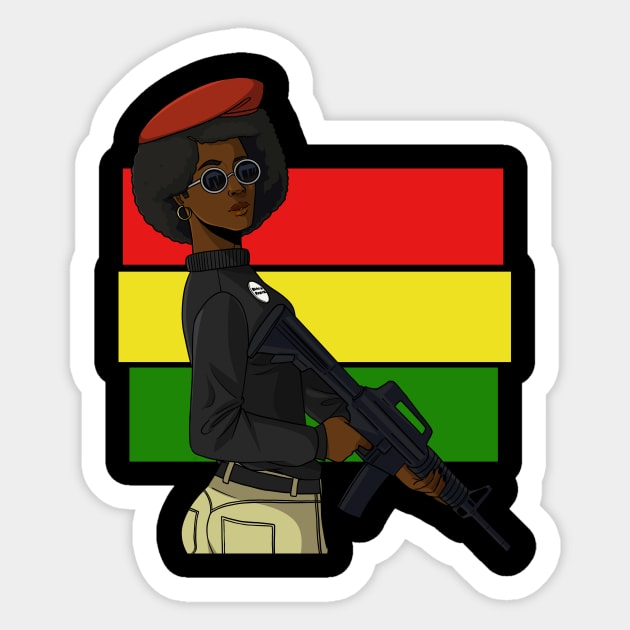 Black Panther Party African American Pride Sticker by Noseking